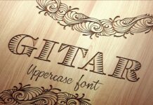 Gitar Font Poster 1