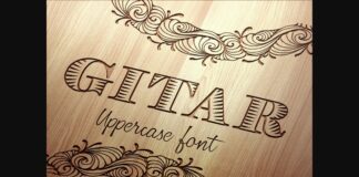 Gitar Font Poster 1