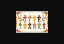 Give Thanks Monogram Font Poster 1