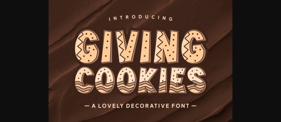 Giving Cookies Font Poster 3