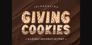 Giving Cookies Font Poster 1