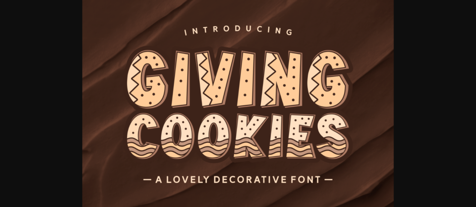 Giving Cookies Font Poster 1