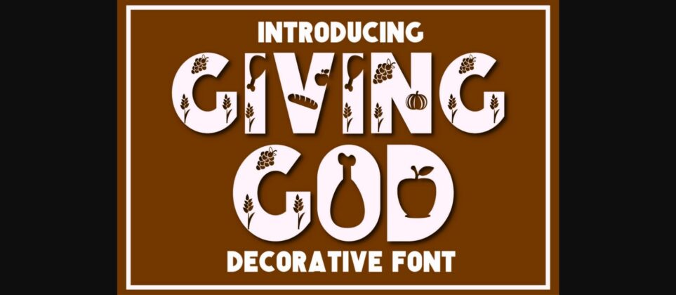 Giving God Font Poster 3