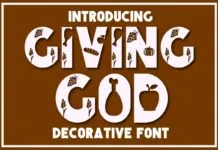 Giving God Font Giving God Font Poster 1