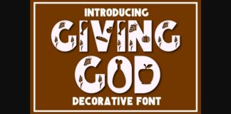 Giving God Font Poster 1