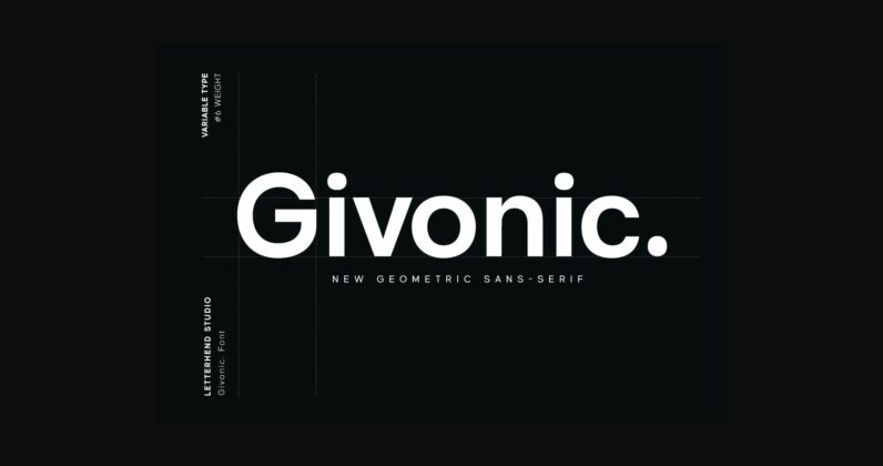 Givonic Font Poster 3