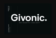 Givonic Font Poster 1