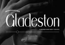 Gladeston Font Gladeston Font Poster 1