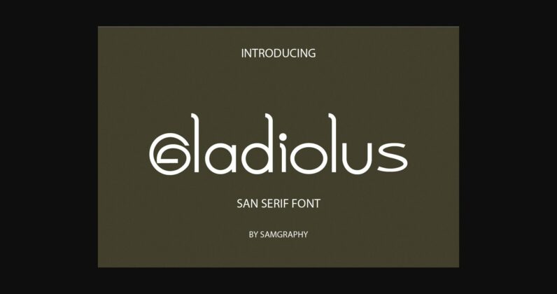 Gladiolus Font Poster 3
