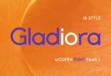Gladiora Font Poster 1