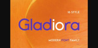 Gladiora Font Poster 1