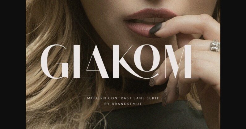 Glakome Font Poster 3