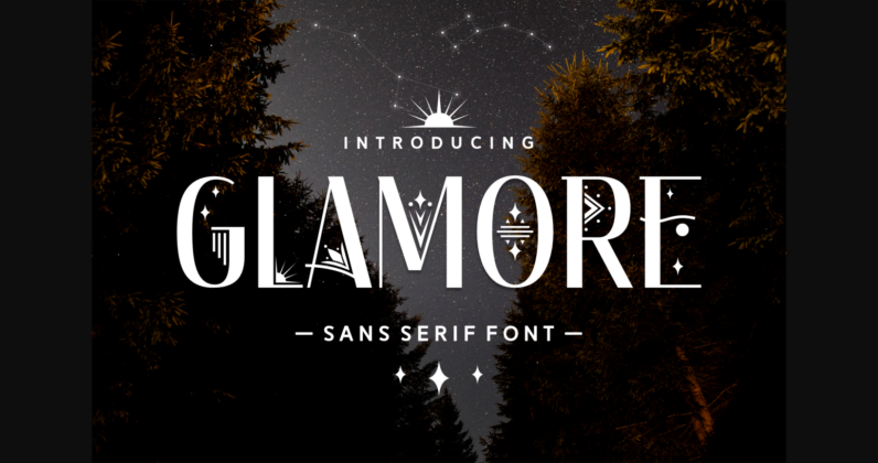 Glamore Font  Font Poster 3