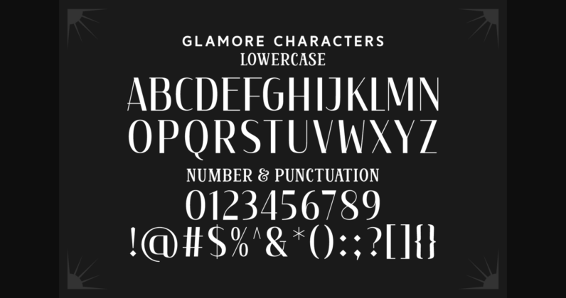 Glamore Font  Font Poster 8