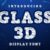 Glass 3d Font