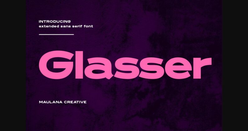 Glasser Font Poster 3