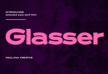 Glasser Font Poster 1