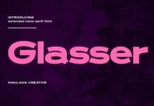Glasser Font Poster 1