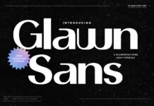 Glawn Sans Font Poster 1