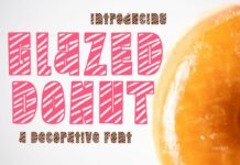 Glazed Donut Font Poster 1