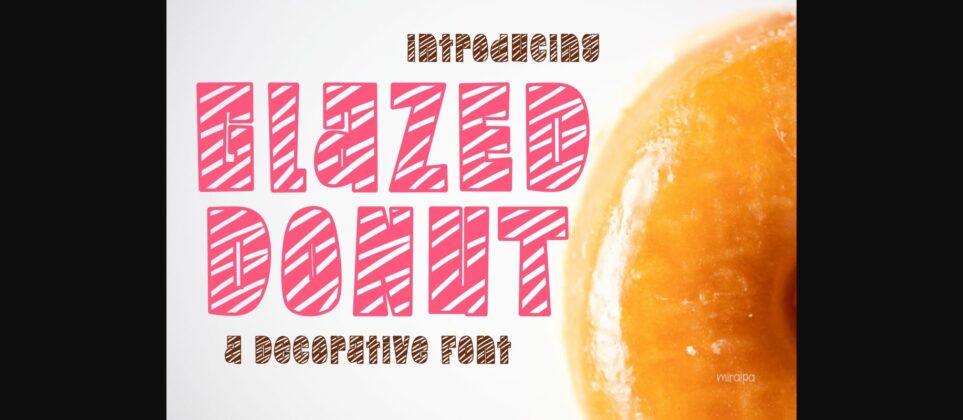 Glazed Donut Font Poster 1