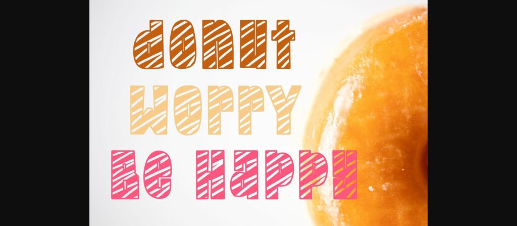 Glazed Donut Font Poster 4