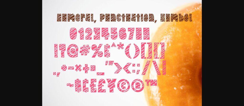 Glazed Donut Font Poster 7