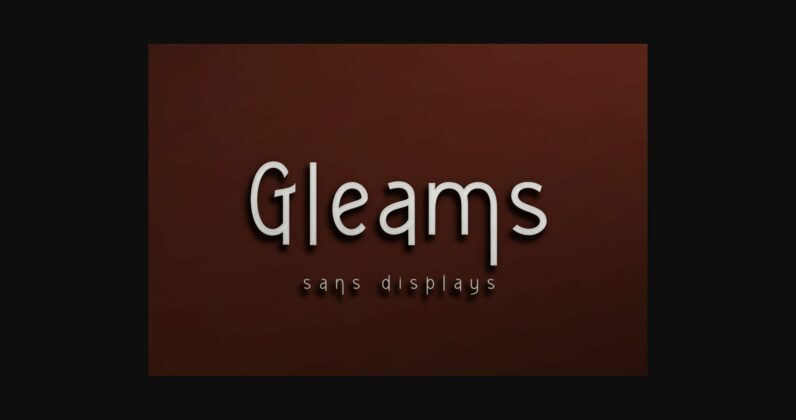 Gleams Font Poster 3