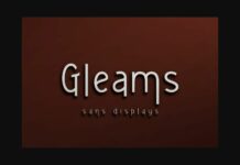 Gleams Font Poster 1