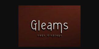 Gleams Font Poster 1