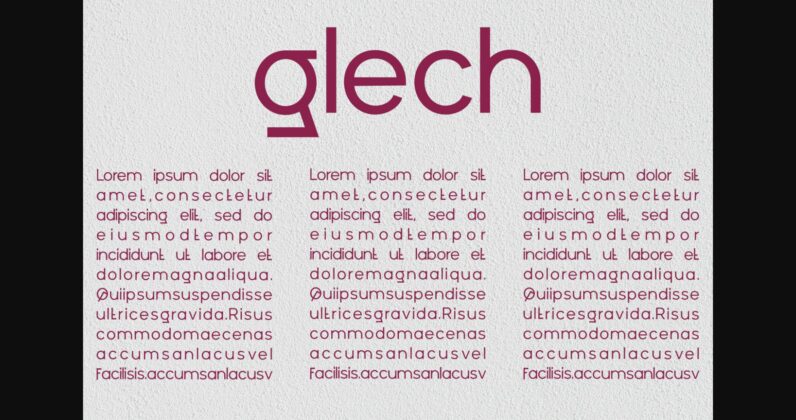 Glech Font Poster 4