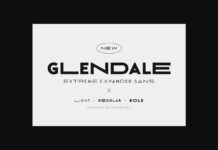 Glendale Font Poster 1