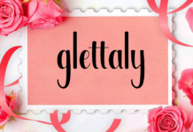 Glettaly Font Poster 1