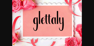 Glettaly Font Poster 1