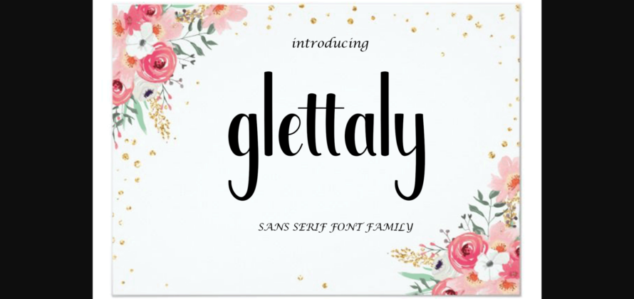 Glettaly Font Poster 4
