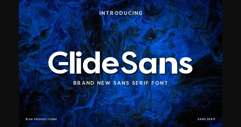 Glide Sans Font Poster 1