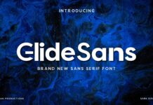 Glide Sans Font Poster 1