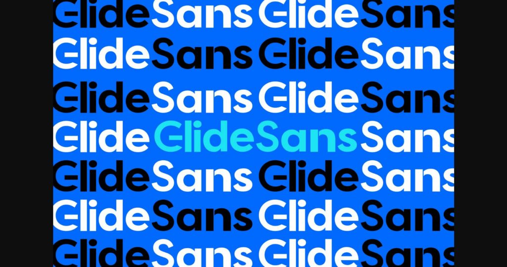 Glide Sans Font Poster 8