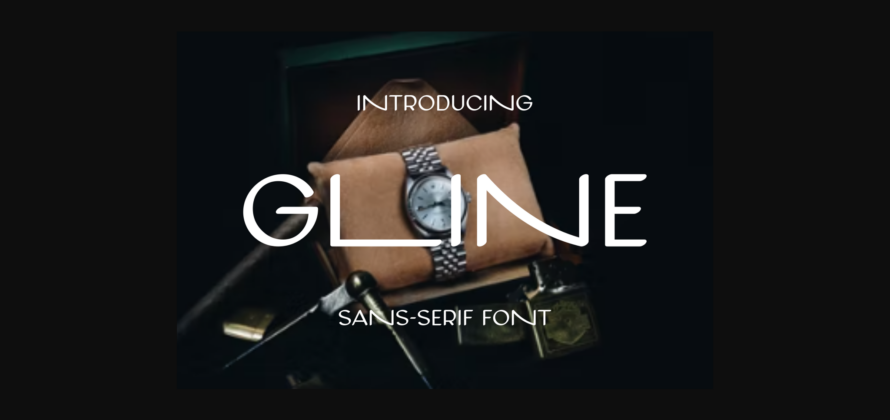 Gline Font Poster 3