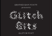 Glitch Bits Font Poster 1