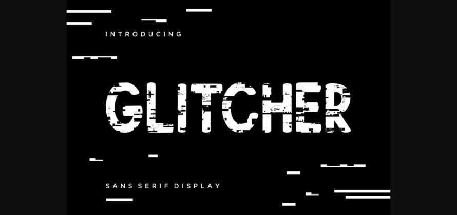 Glitcher Font Poster 3