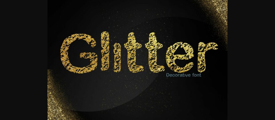 Glitter Font Poster 3