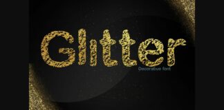 Glitter Font Poster 1