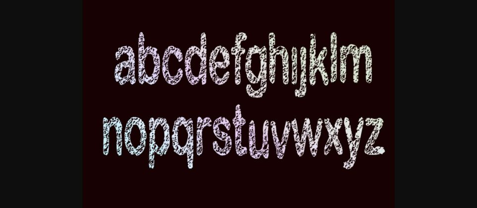 Glitter Font Poster 6