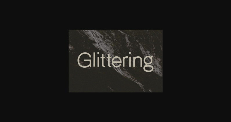 Glittering Font Poster 3