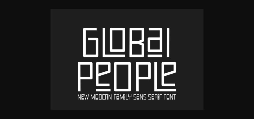 Global People Font Poster 3