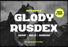 Glody Rusdex Font Poster 1