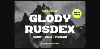 Glody Rusdex Font Poster 1