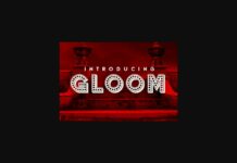 Gloom Font Poster 1