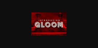 Gloom Font Poster 1